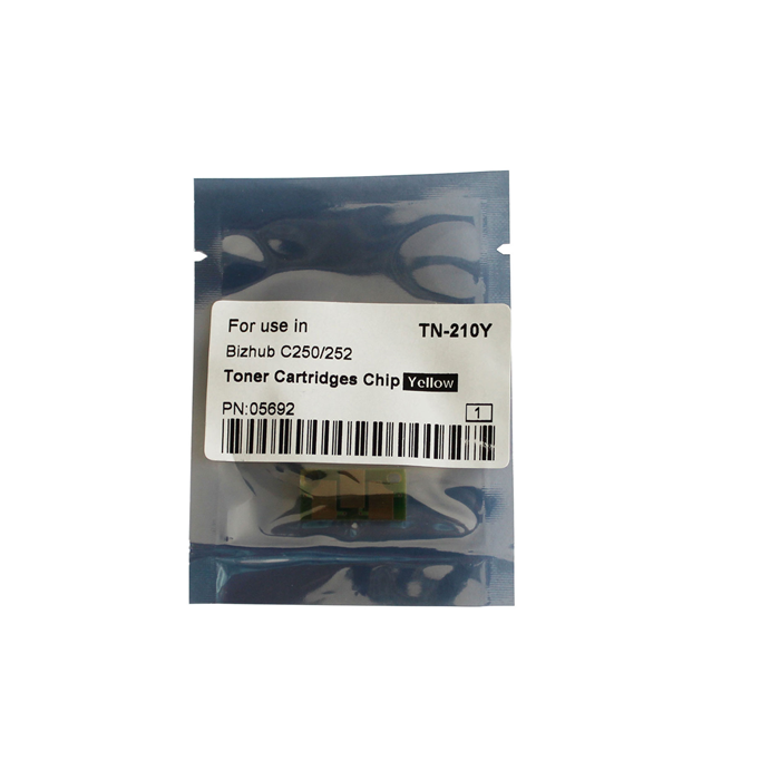 TN-210Y Toner Chip for Konica Minolta Bizhub C250