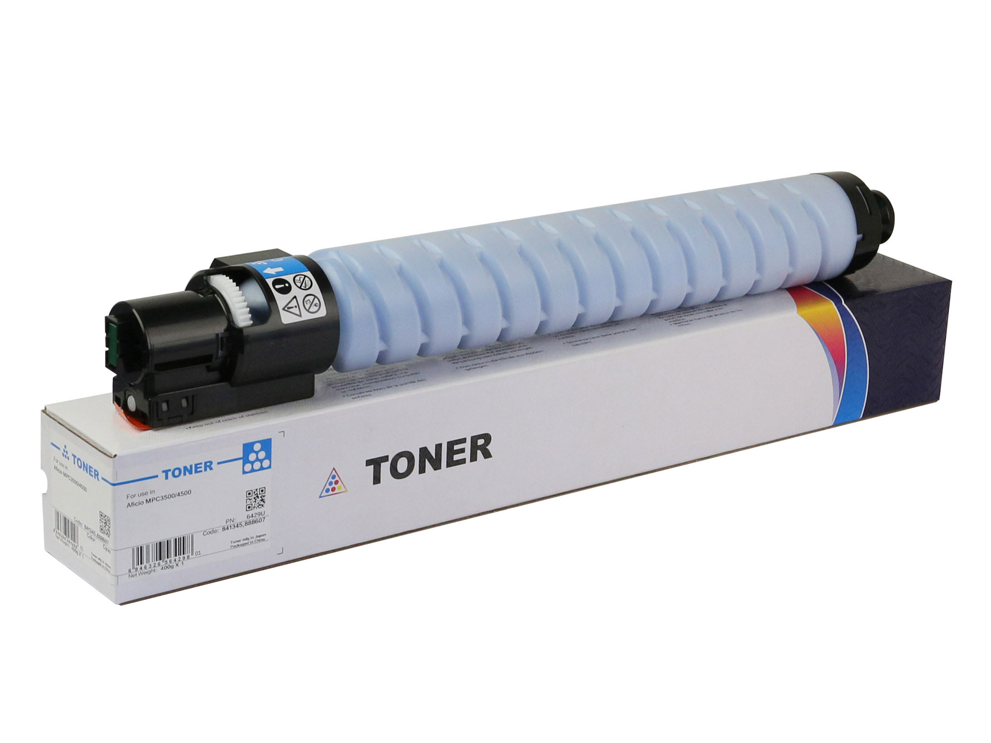 841345 888607 Cyan Toner Cartridge for Ricoh Aficio MPC3500