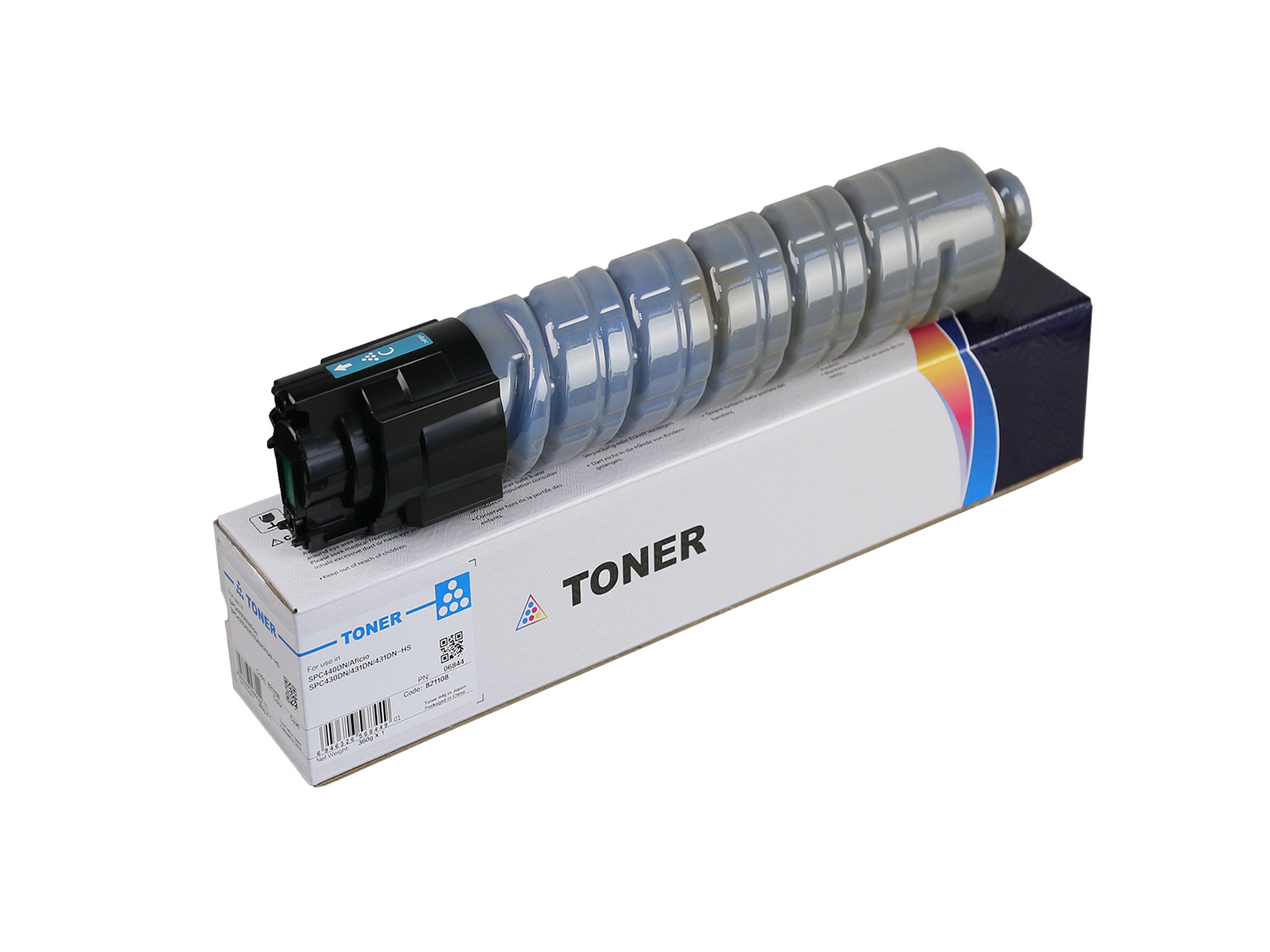 821108 SP C430A 821073 Cyan Toner Cartridge for Ricoh SPC440DN