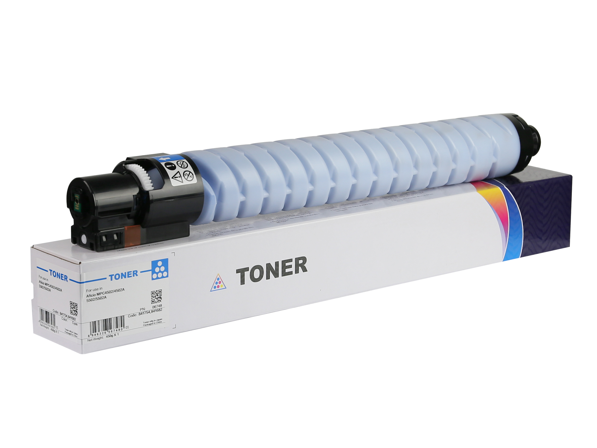 841754 841682 Cyan Toner Cartridge for Ricoh Aficio MPC4502