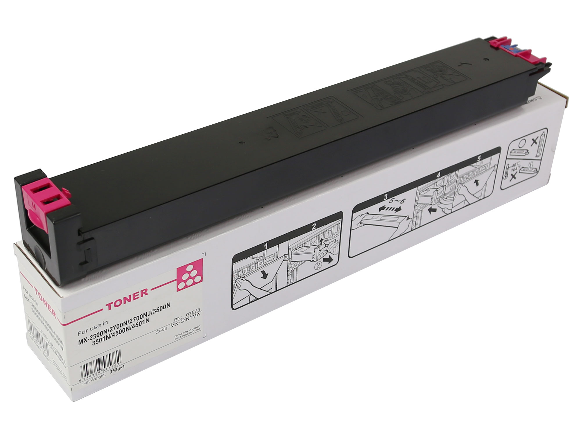MX-27NTMA Magenta Toner Cartridge for Sharp MX-2300N