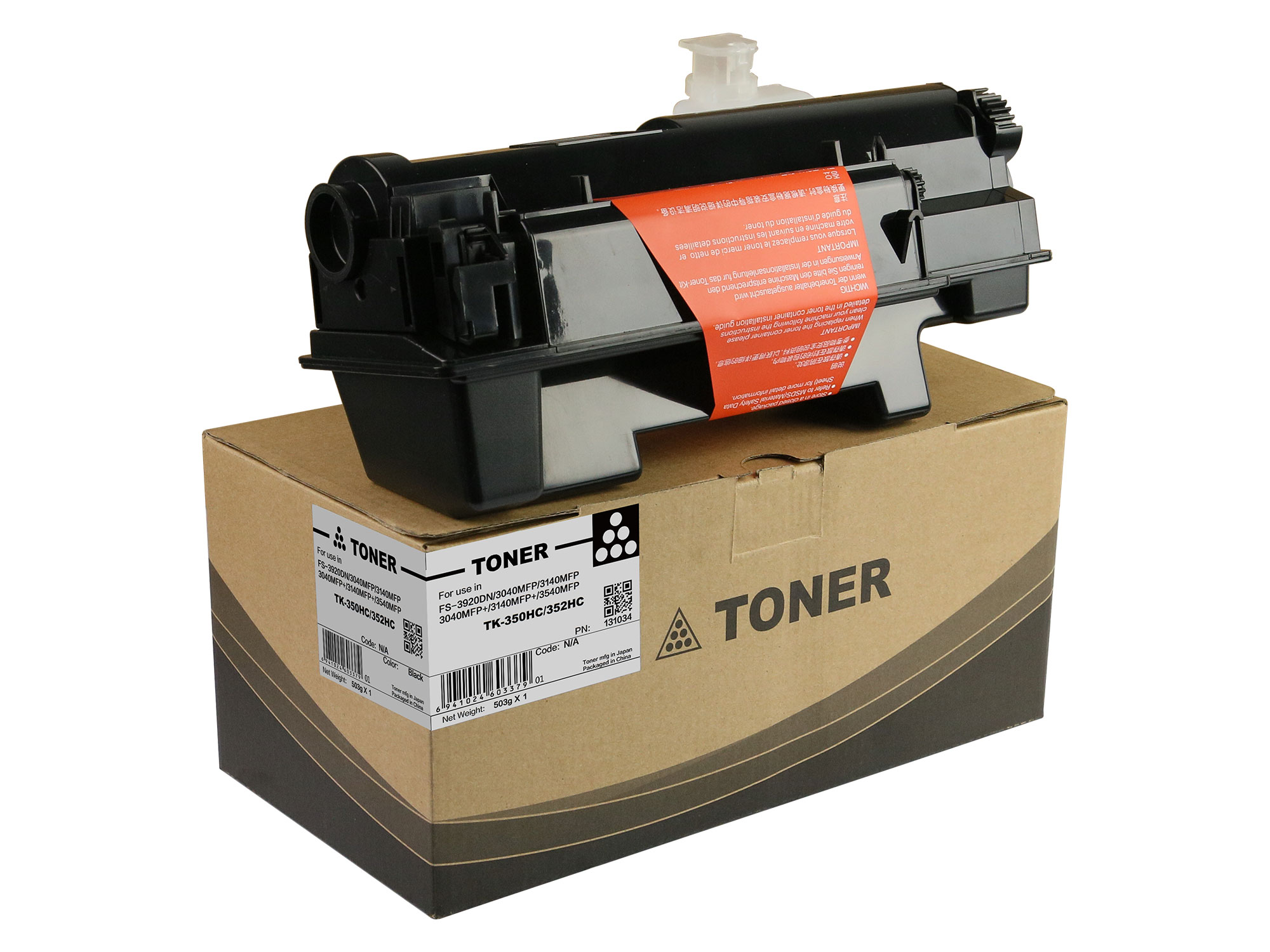 TK-350HC/352HC Toner Cartridge W/O Chip for Kyocera FS-3920DN