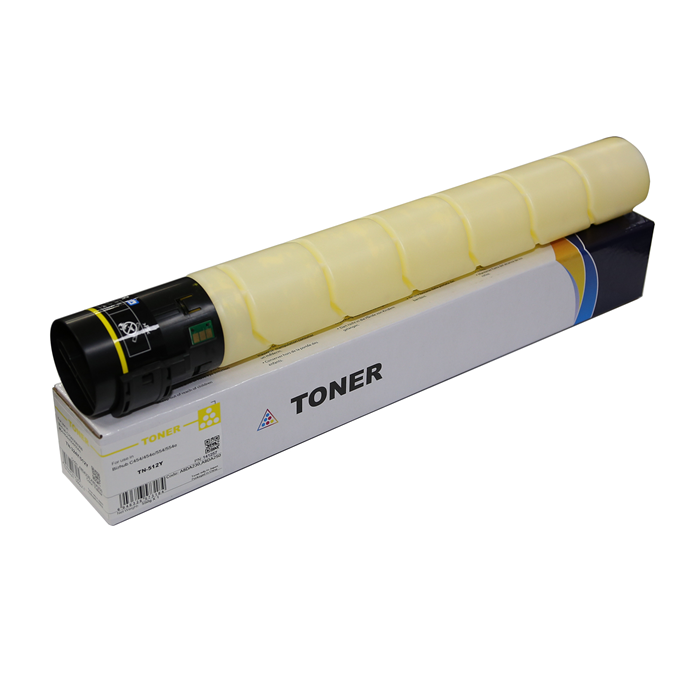 A33K232 TN-512Y Toner Cartridge-Chemical for Konica Minolta Bizhub C454/554/454e/554e