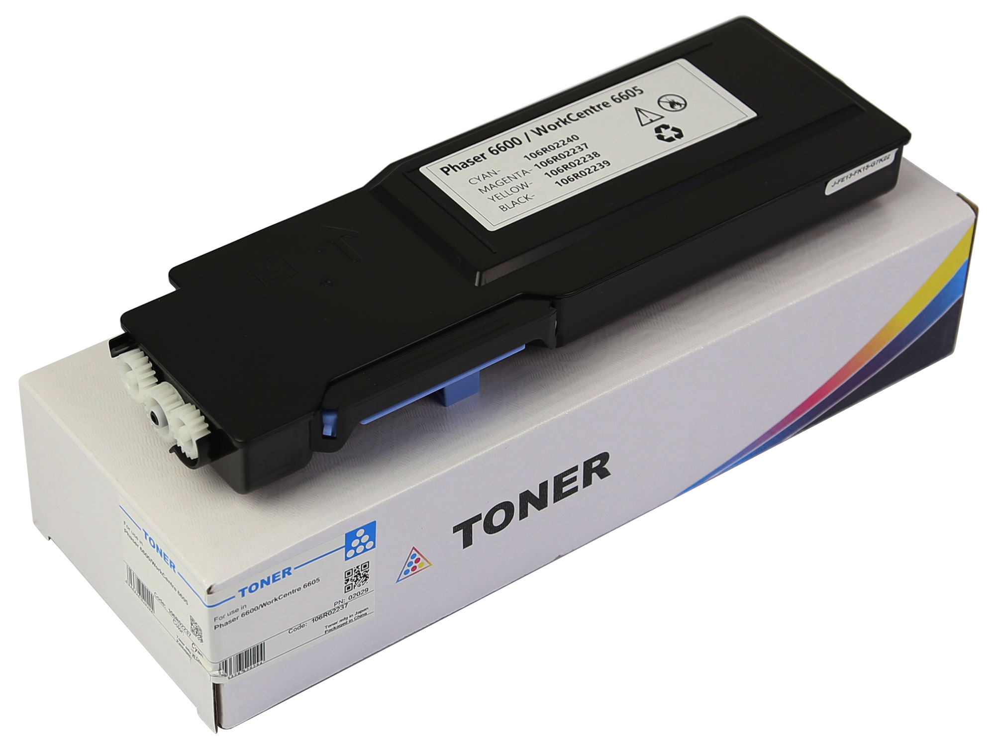 106R02237 Cyan Toner Cartridge Metered-Chemical for Xerox Phaser 6600 