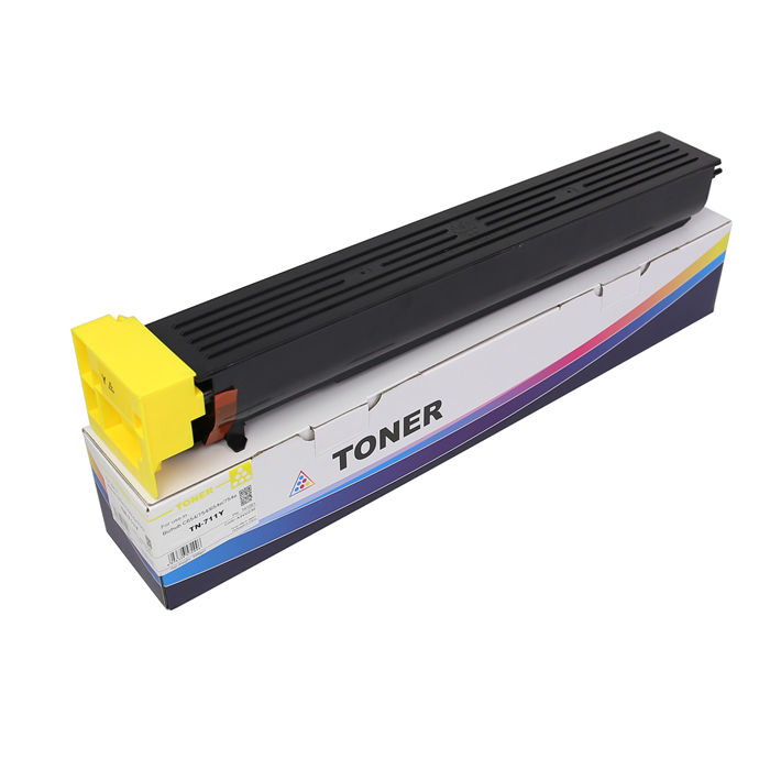 A3VU230 TN-711Y Toner Cartridge-Chemical for Konica Minolta Bizhub C654/754/654e/754e